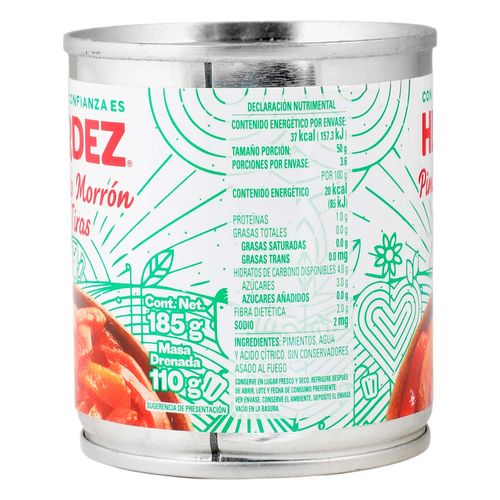 Pimiento Morrón Herdez En Tiras 185g