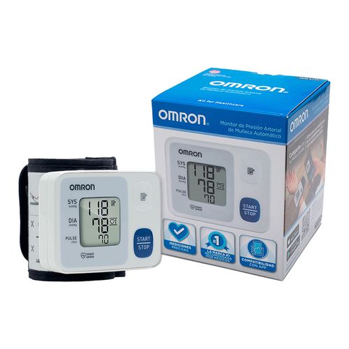 Monitor de Presión Arterial Automático Muñeca Omron HEM-6124