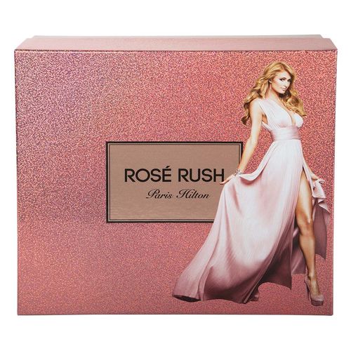 Set Paris Hilton Rose Rush Dama 4 Piezas 100ml Body Lotion 90ml Shower Gel 90ml10ml