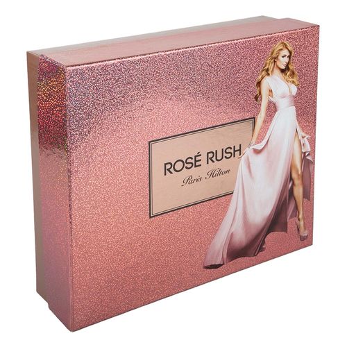 Set Paris Hilton Rose Rush Dama 4 Piezas 100ml Body Lotion 90ml Shower Gel 90ml10ml
