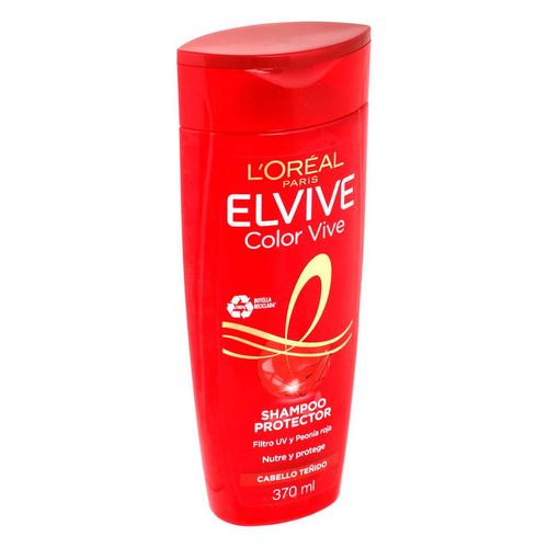 Shampoo Elvive Protector Color Vive Cabello Teñido 370ml