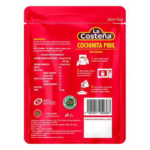 Cochinita Pibil La Costeña 215g