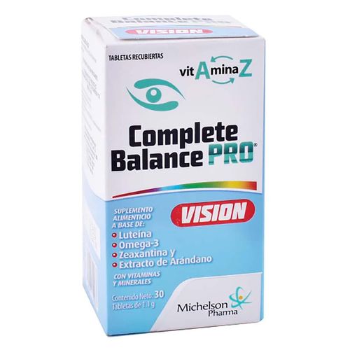 Suplemento Alimenticio Complete Balance Prov 30 Tabletas