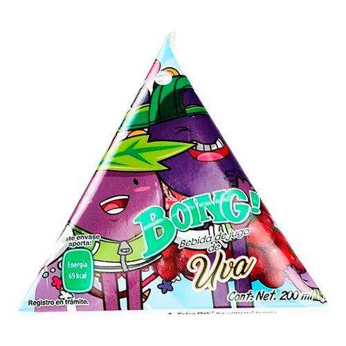Bebida Jugo Boing Triángulo Uva 200ml