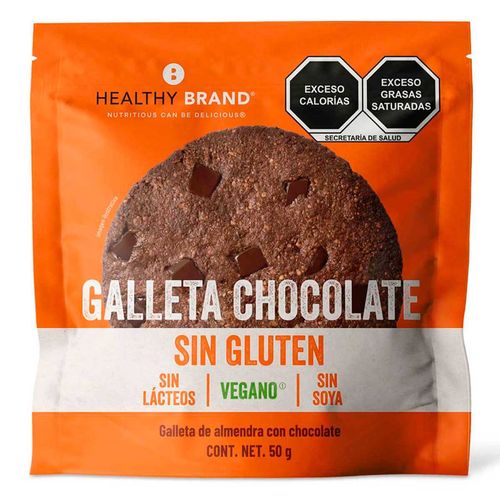 Galleta Healthy Brand Chocolate 50g