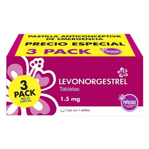 Pastilla Anticonceptiva de Emergencia Prudence 1 Tripack