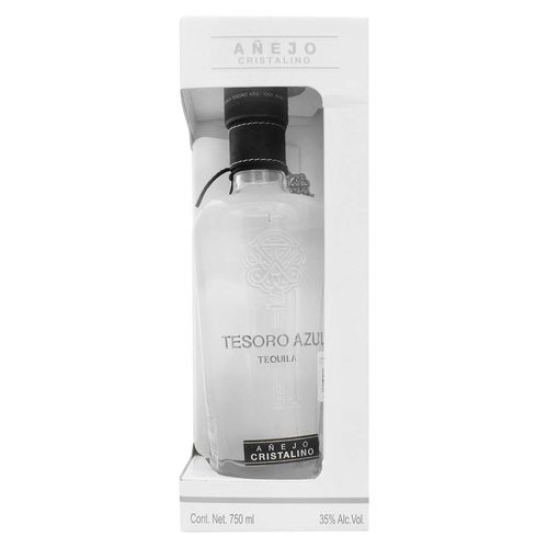 Tequila Tesoro Azul Añejo Cristalino 750ml