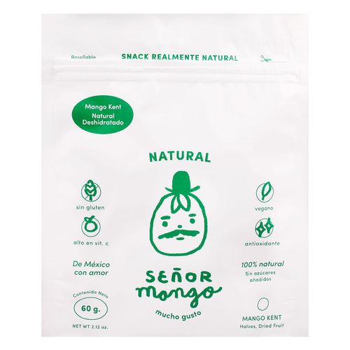 Snack Señor Mango Mango Natural 60 Gr