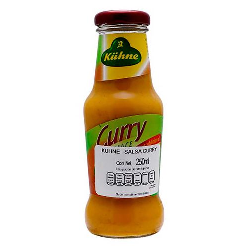 Salsa Kuhne Curry Frasco 250ml