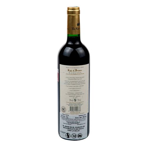 Vino Tinto Kid d' Arsac Margaux 750ml