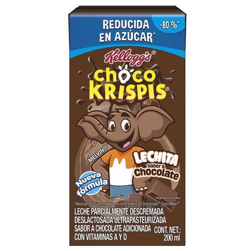 Leche Deslactosada Kellogg's Choco Krispis Sabor A Chocolate 200ml