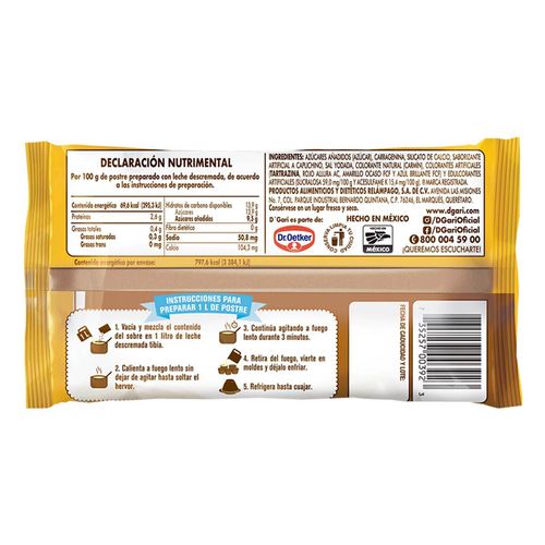 Flan D´Gari Sabor Capuchino 115g