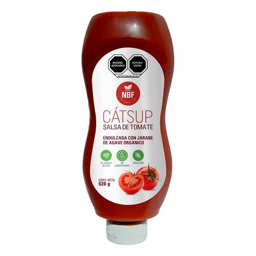 Cátsup Nbf Endulzada Jarabe Agave 520g