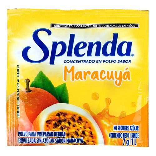Concentrado En Polvo Splenda Maracuyá 7g