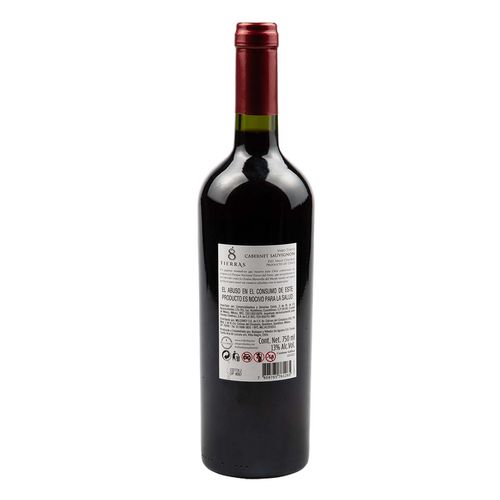 Vino Tinto 8 Tierras Cabernet 750ml