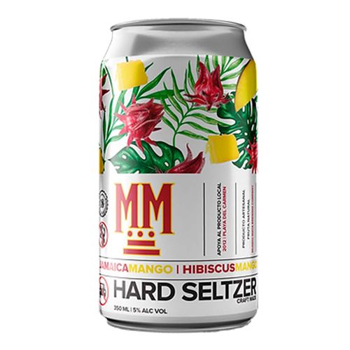 Hard Seltzer Mundo Maya Mango-Jamaica 350ml