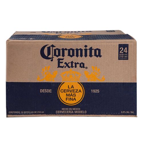 Cervezas Coronita Losse con 24 Piezas de 210ml