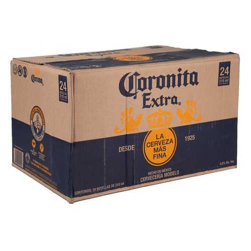 Cervezas Coronita Losse con 24 Piezas de 210ml