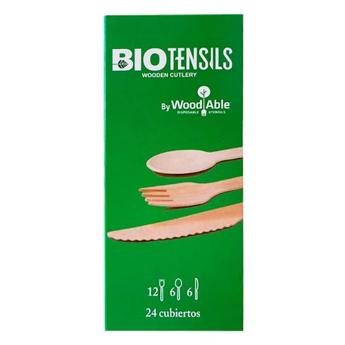 Caja de Cubiertos Bio Form 24 Piezas