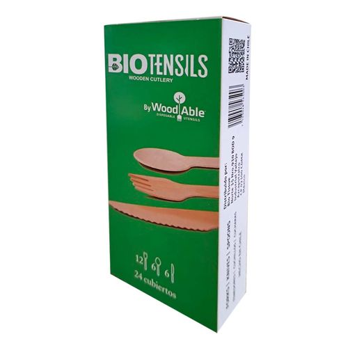 Caja de Cubiertos Bio Form 24 Piezas