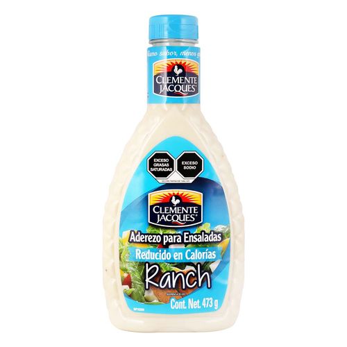 Aderezo Clemente Jacques Light Ranch 473ml
