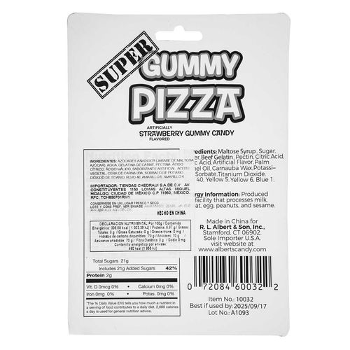 Gomitas Alberts Pizza Grande 150g