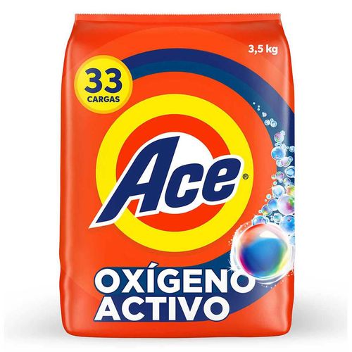 Detergente en Polvo Ace 33 Cargas 3.5kg