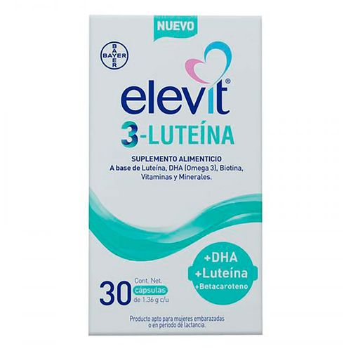 Suplemento Alimenticio Elevit 3-Luteina 30 Cápsulas