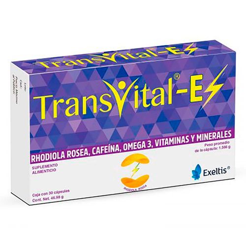 Suplemento Alimenticio Transvital-E 46.98g 30 Cápsulas