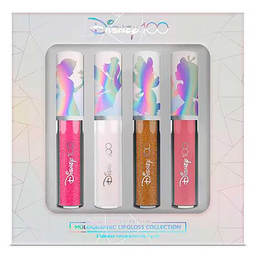Set Lipgloss Disney Holographic Líquido 4 Piezas