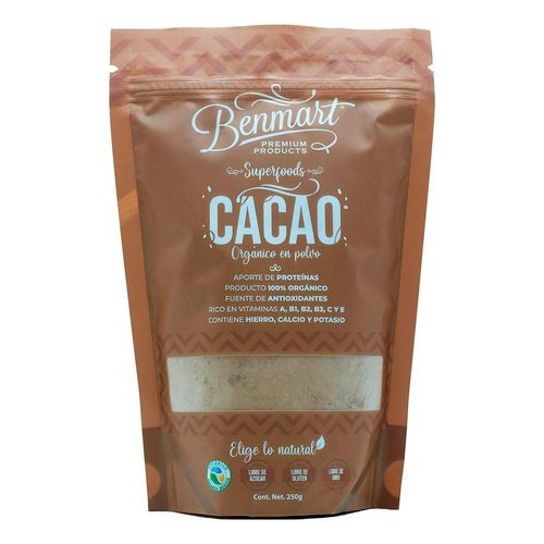 Cacao en Polvo Orgánico Benmart 250g
