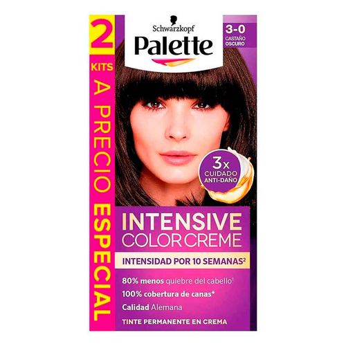 Tinte Palette Castaño Oscuro 3-0 2 Kits