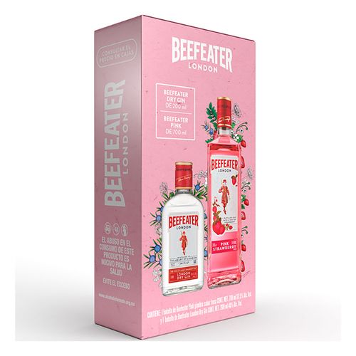 Ginebra Beefeater Pink 700ml + Beefeater Dry 200ml