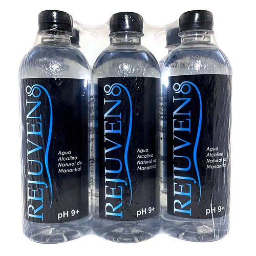 Agua Alcalina Rejuven8 6 Pack 500ml c/u
