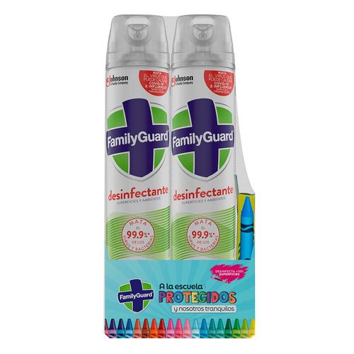 Desinfectante Family Guard Aerosol 2 Piezas de 400ml