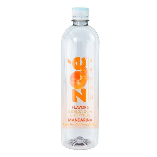 Agua Alcalina Mandarina Zoe Water 500ml