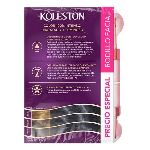 Tinte Koleston 28 Negro Azulado + Rodillo Facial
