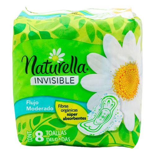 Toalla Femenina Naturella Invisible 8 Piezas