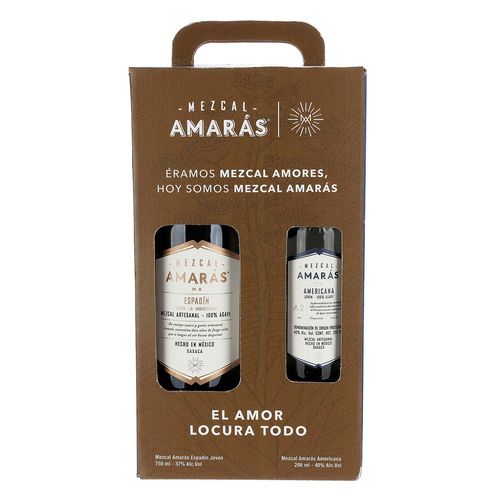 Mezcal Amarás 750ml + Mezcal Amarás 200ml
