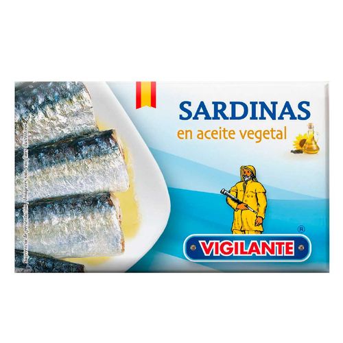 Sardinas Vigilante Aceite Vegetal 120g