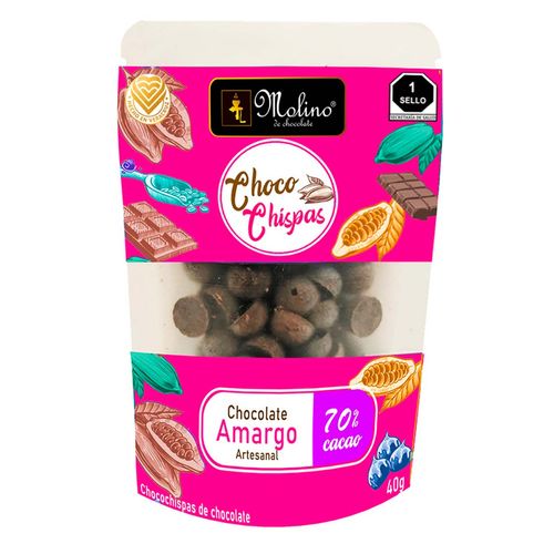 Chispas de Chocolate Molino de Chocolate Amargo 40g