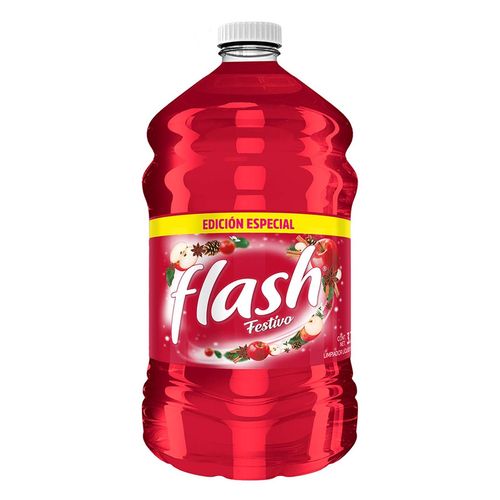 Limpiador Líquido Flash Festivo Manzana Canela 3.78L