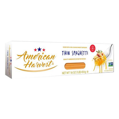 Pasta American Harvest Thin Spaghet 454g