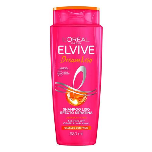 Shampoo L'Oréal Paris Elvive Dream Liso Efecto Keratina 680ml