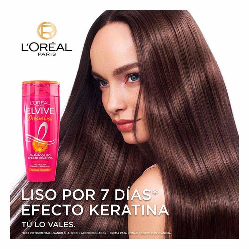 Shampoo L'Oréal Paris Elvive Dream Liso Efecto Keratina 680ml