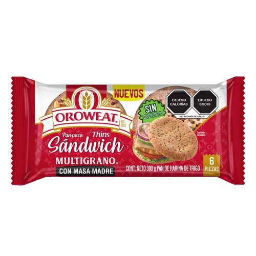 Pan Oroweat Thins Multigrano 300g