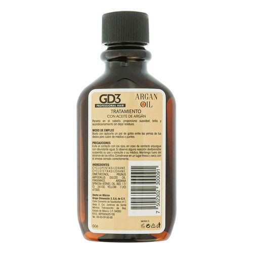 Tratamiento con Aceite de Argan GD3 60ml