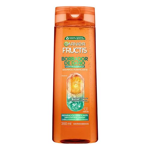 Shampoo Fructis Borrador de Daño Control Grasa 350ml