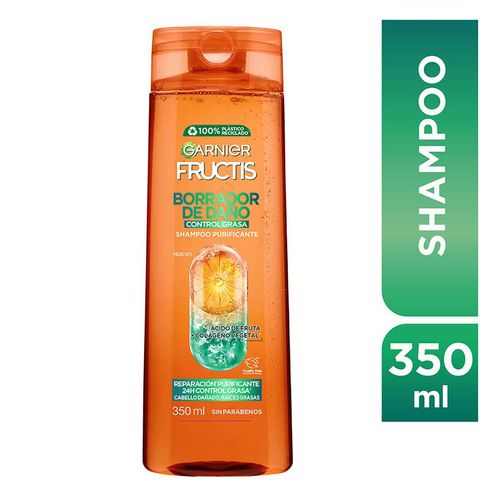 Shampoo Fructis Borrador de Daño Control Grasa 350ml