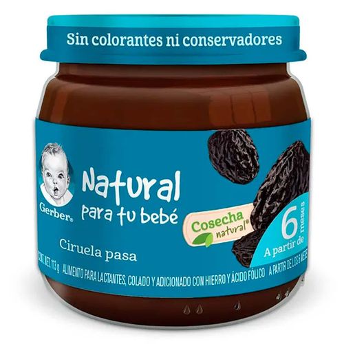 Papilla Gerber Ciruela Pasa Etapa 2 113g